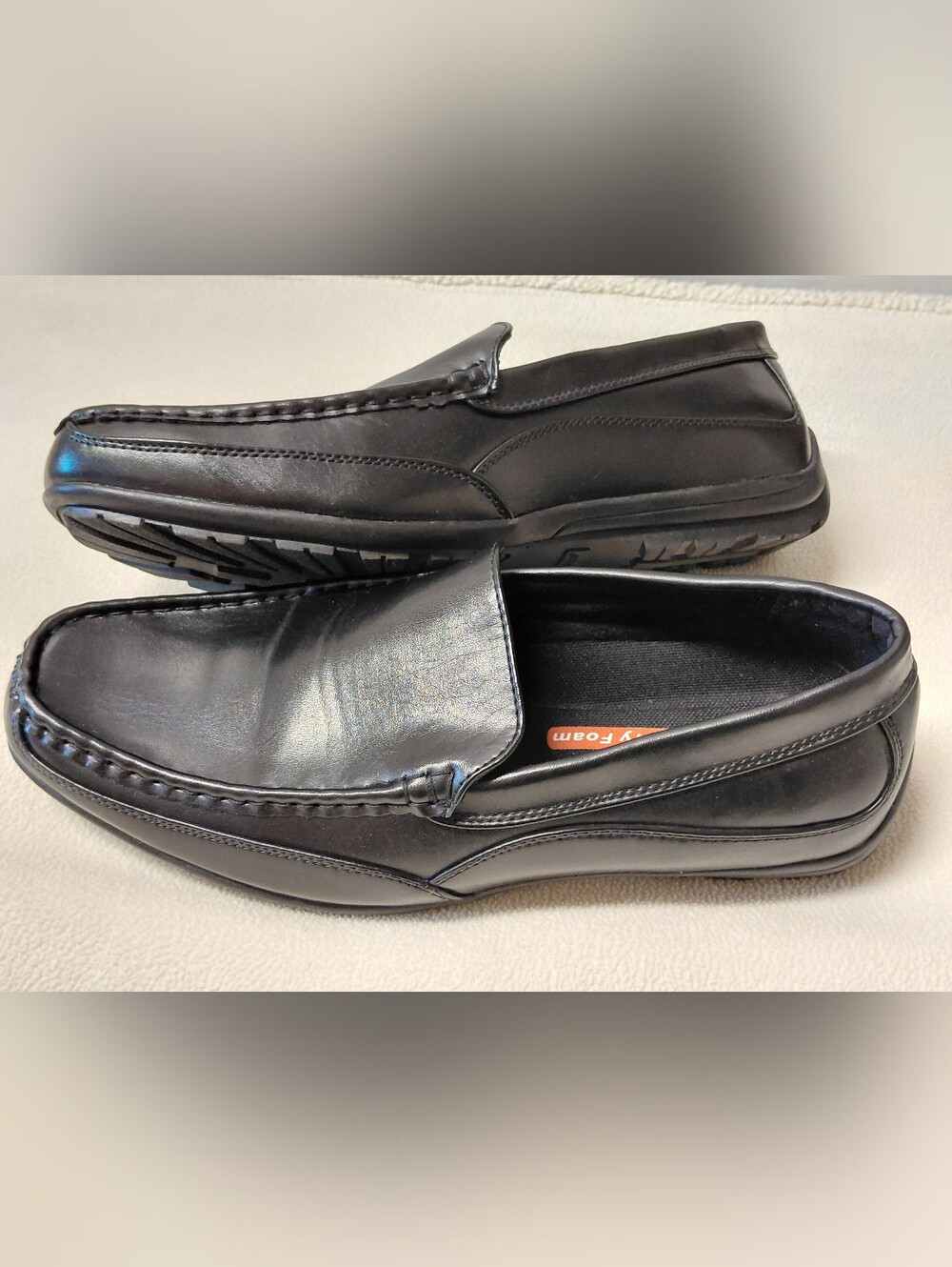 Deer Stags *902 Collection Black Slip-On Casual Loafers Mens 10W